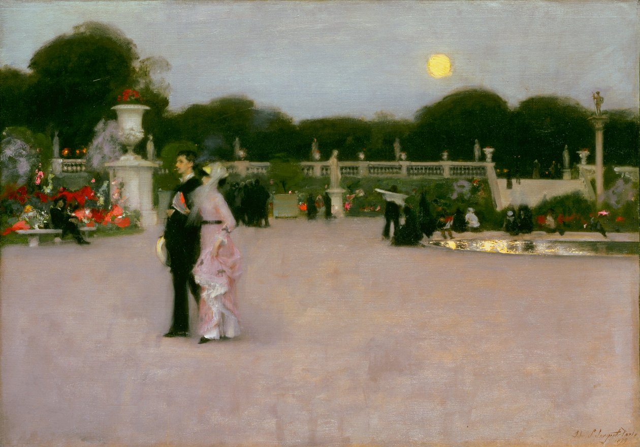 W Ogrodach Luksemburskich autorstwa John Singer Sargent
