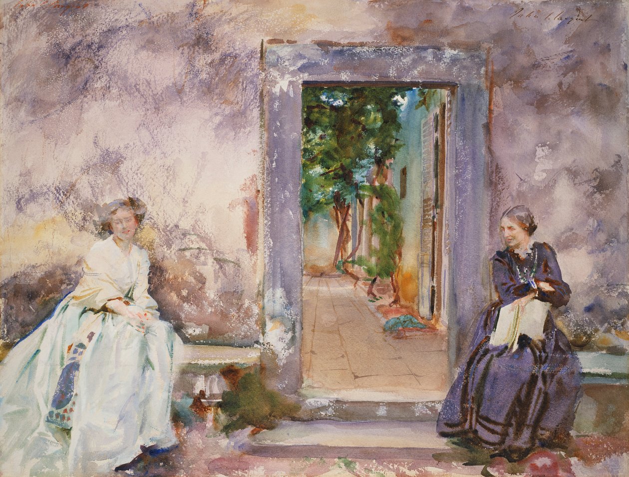 Ściana ogrodu autorstwa John Singer Sargent