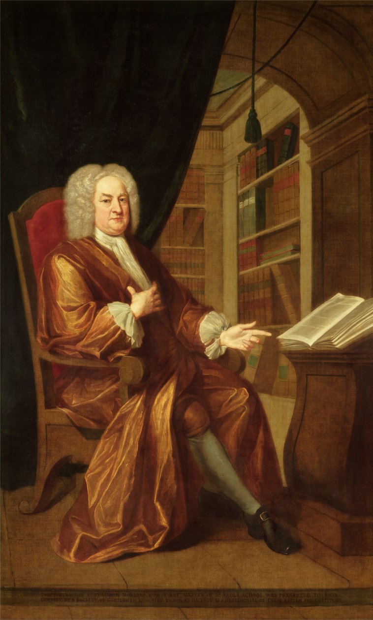 Benjamin Moreland, wysoki mistrz szkoły św. Pawła autorstwa John Smibert