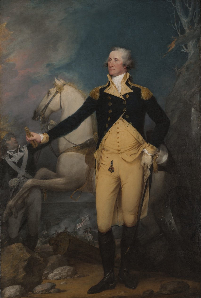 Generał George Washington w Trenton, 1792 autorstwa John Trumbull