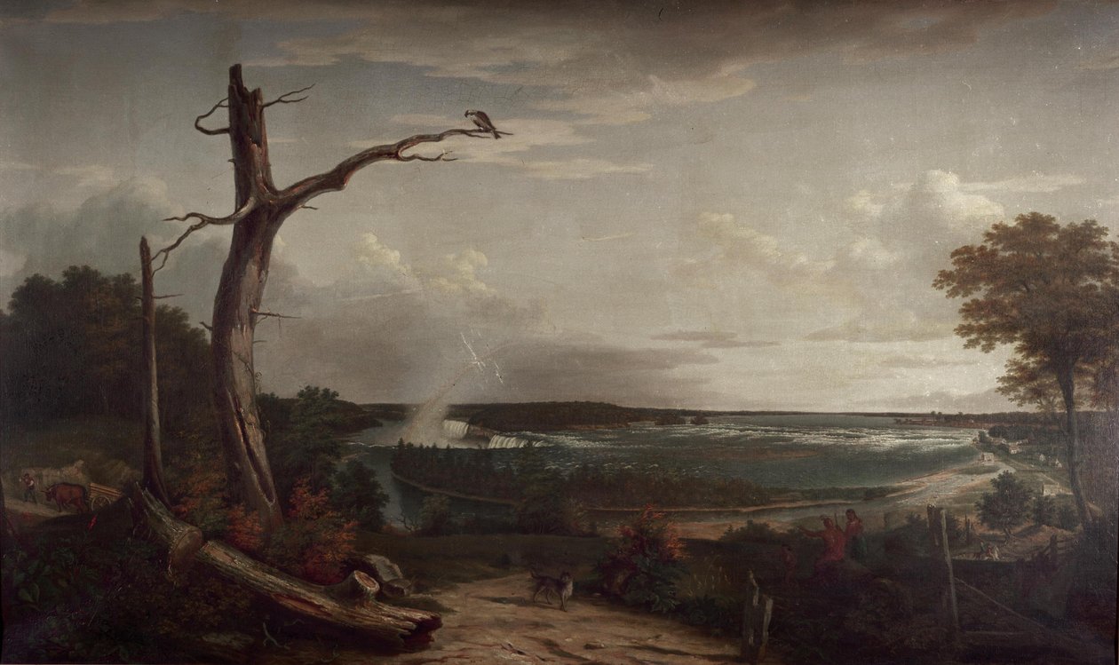 Widok na wodospad Niagara autorstwa John Vanderlyn