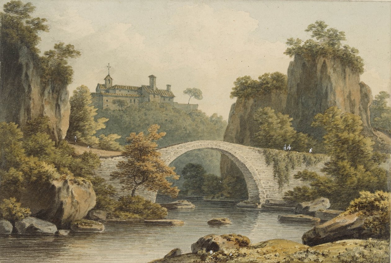 Widok na Civita Castellana autorstwa John Warwick Smith