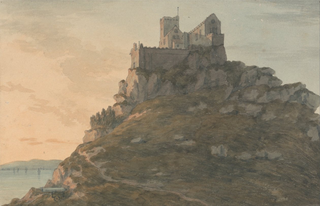 Góra Saint Michaels, Kornwalia autorstwa John Warwick Smith
