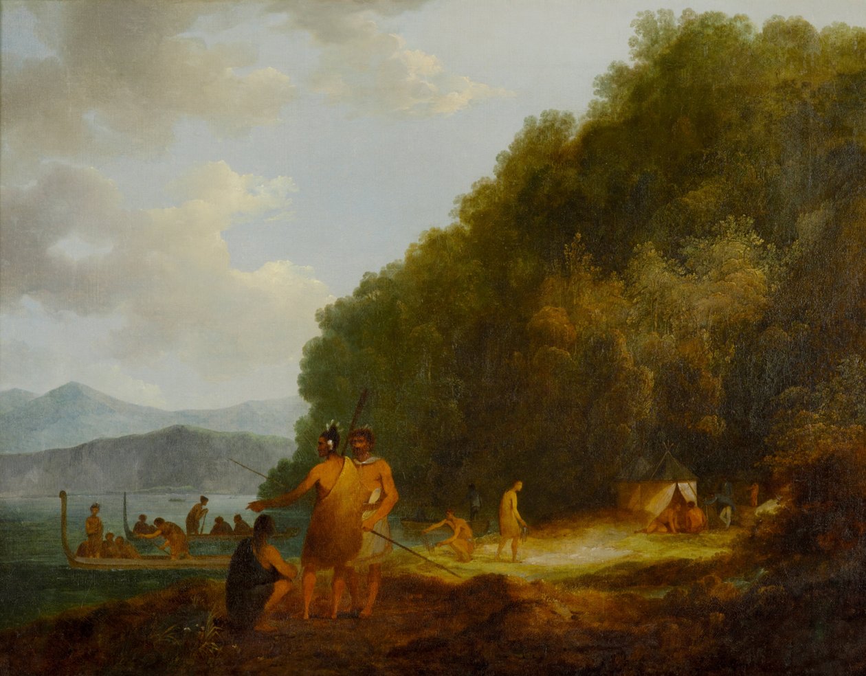 Ship Cove, Queen Charlotte Sound autorstwa John Webber