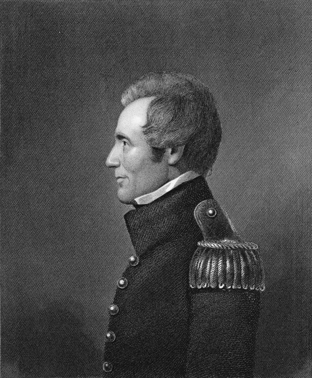 Generał major Edmund Pendleton Gaines (1777-1849) ryty przez Jamesa Bartona Longacre (1794-1869) autorstwa John Wesley Jarvis