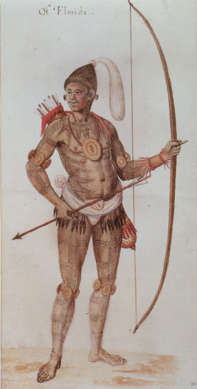 Indianin z Florydy autorstwa John White