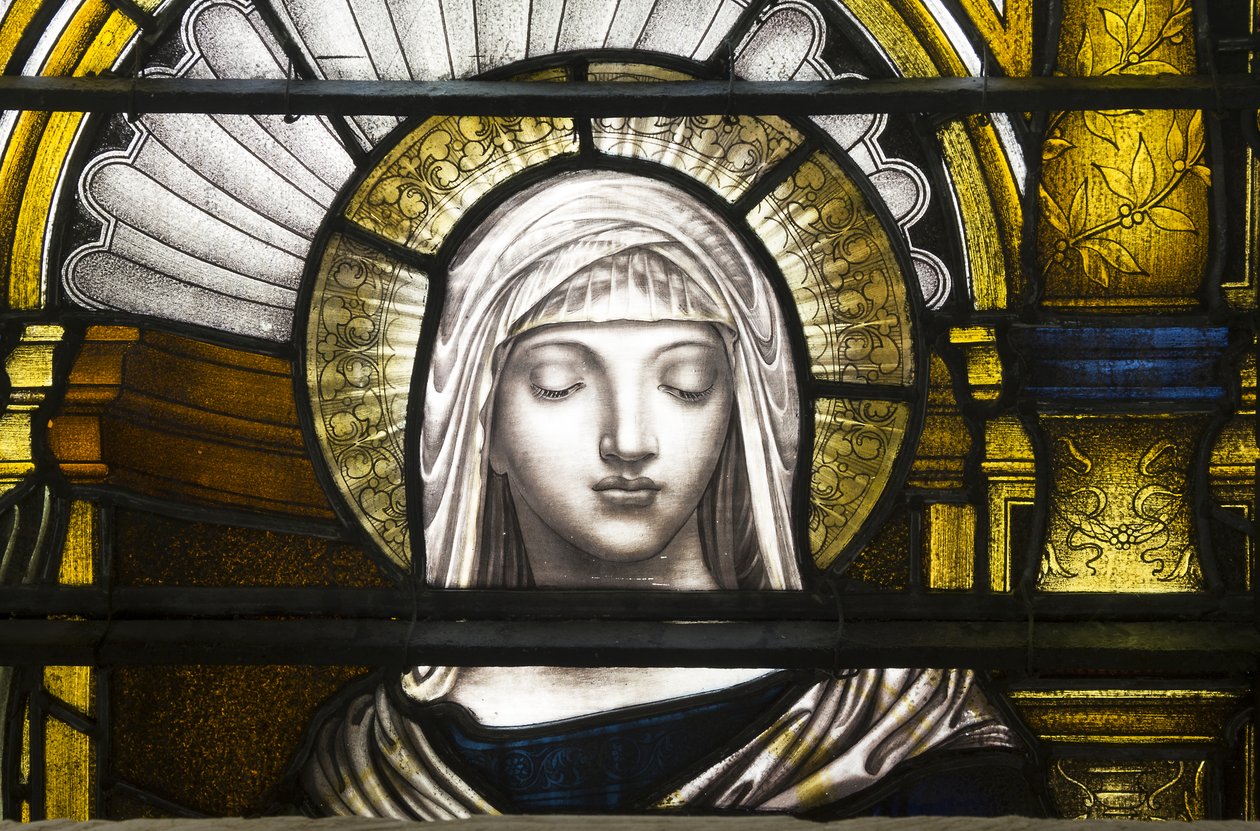 Oxford, Trinity College, James Powell & Sons, John William Brown (1842-1928), St Catherine, 1885 autorstwa John William Brown