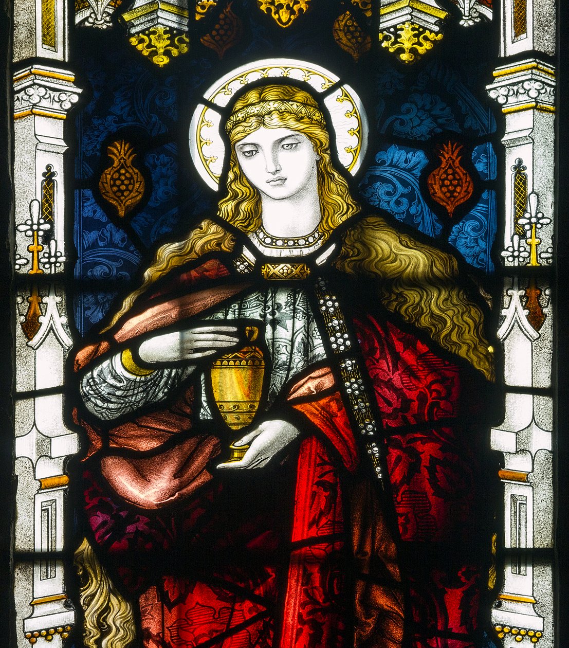 Totnes, St Mary, Foreacre i Watson c.1872-1915, John William Brown (1842-1928), Mary, 1898 autorstwa John William Brown