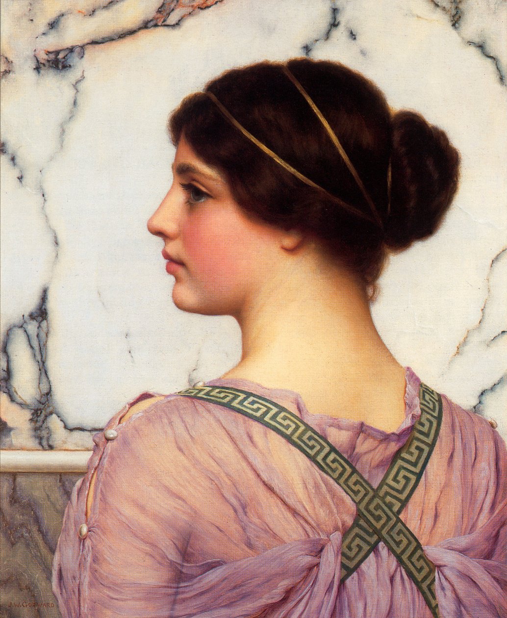 Grecki piękny autorstwa John William Godward