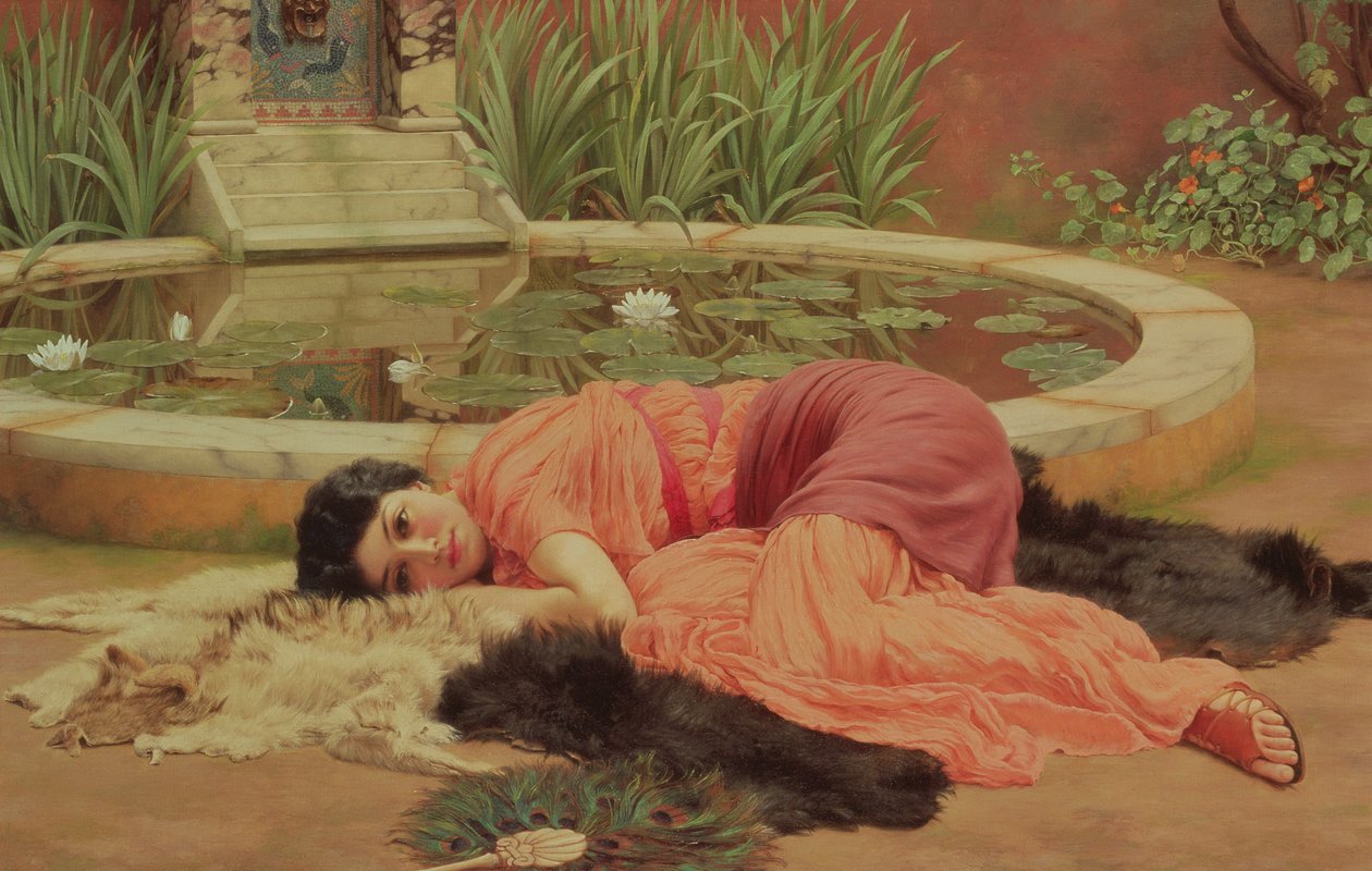 Dolce Far Niente، 1904 poli autorstwa John William Godward