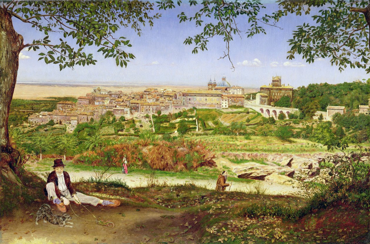 Ariccia, Włochy, 1860 autorstwa John William Inchbold