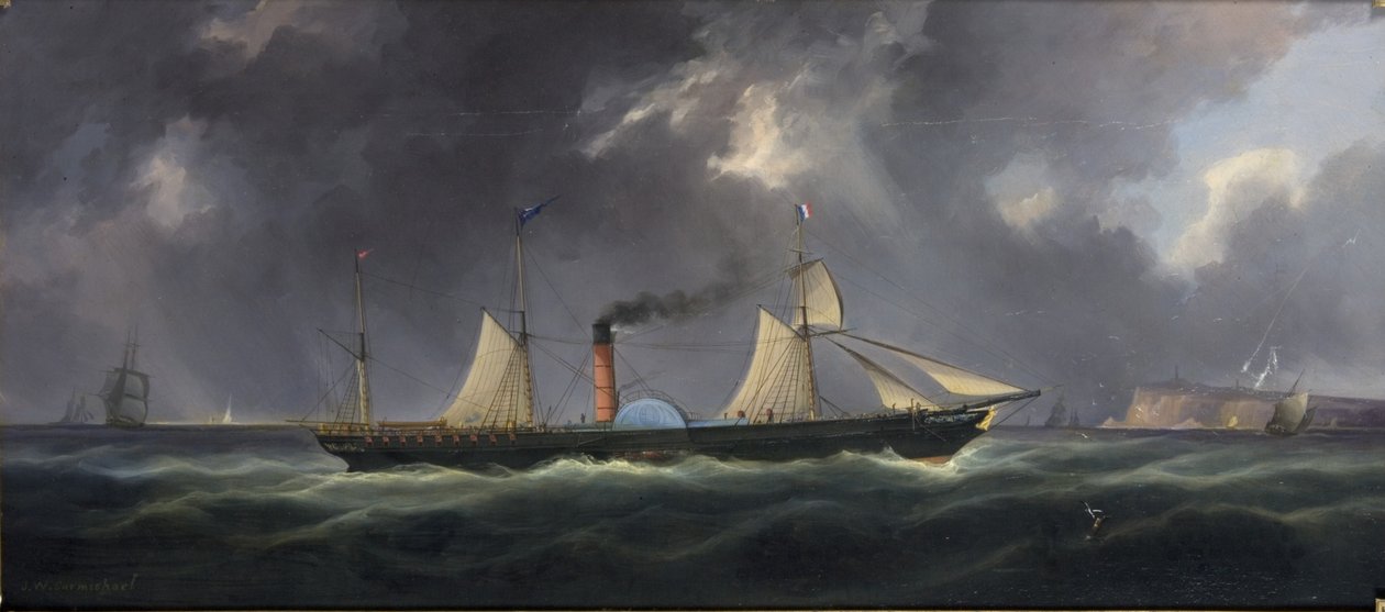 Pakiet Leith i Newcastle (uzbrojenie szkunera) autorstwa John Wilson Carmichael