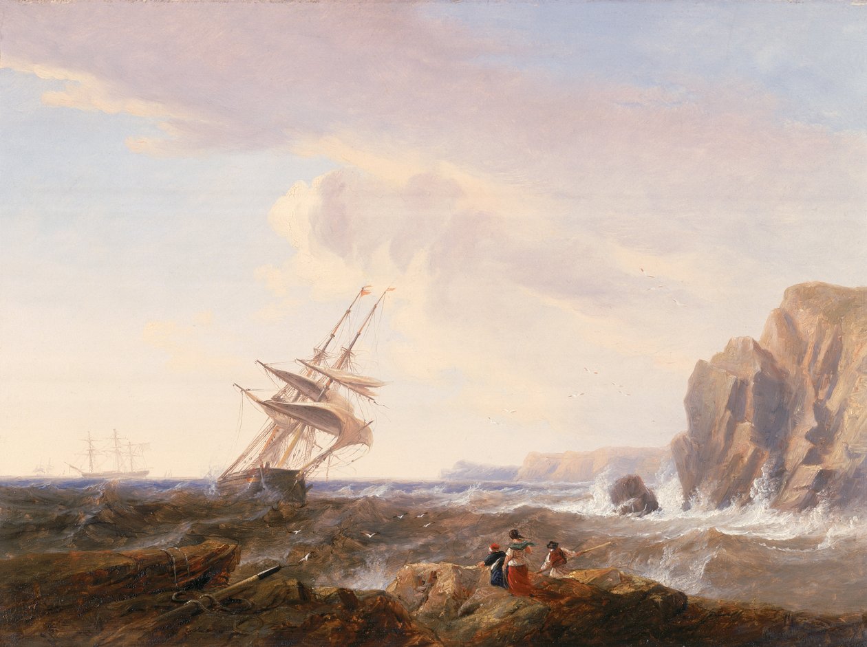 Poranek po burzy, 1844 (tablica) autorstwa John Wilson Carmichael