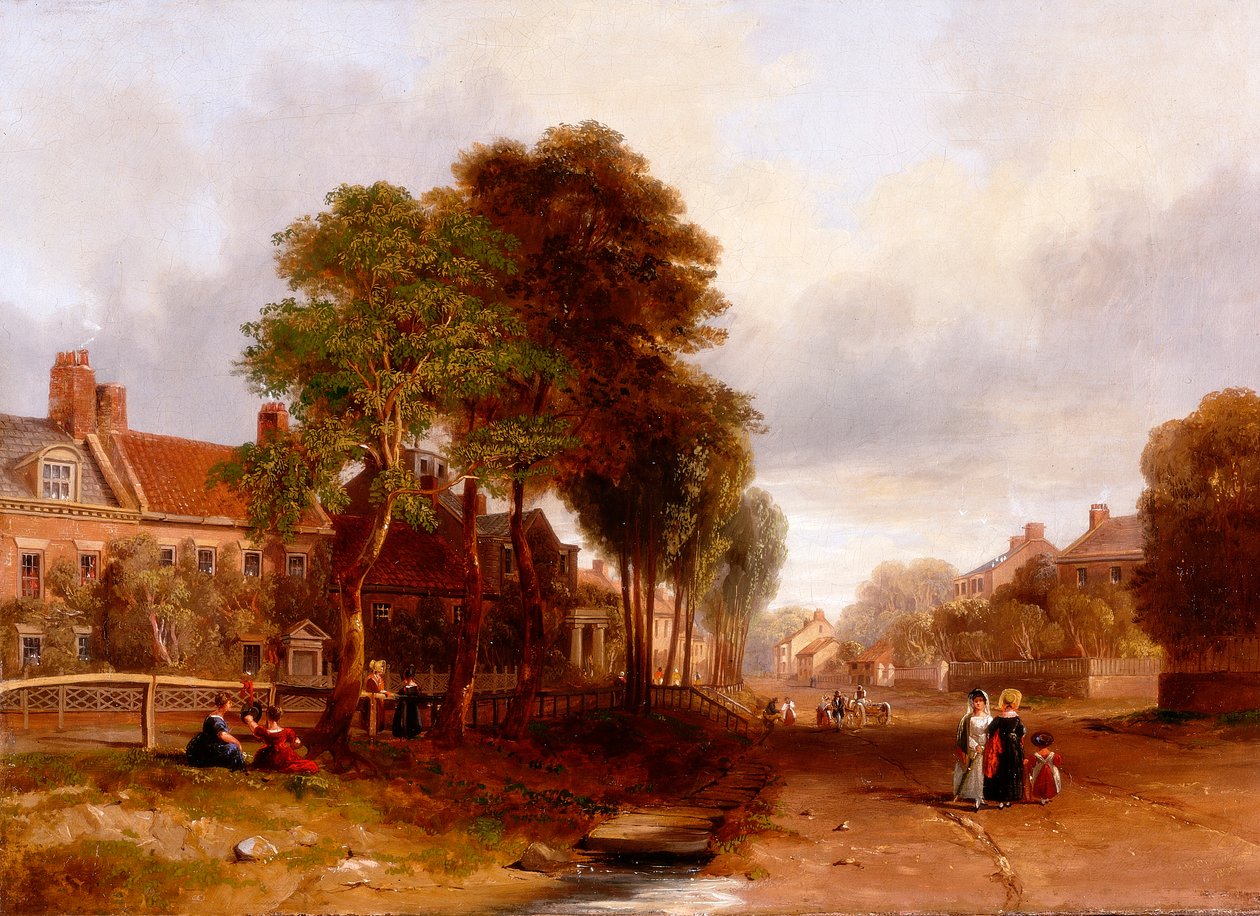 Wioska Westoe, 1835 autorstwa John Wilson Carmichael