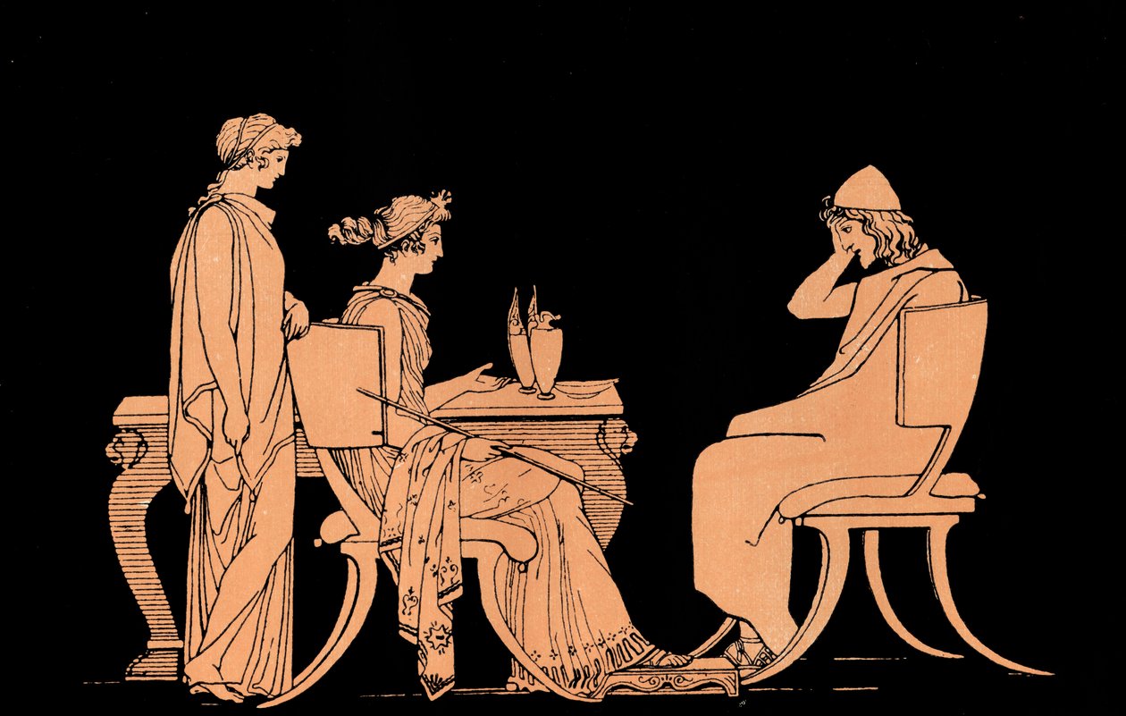 Homer Odyseja autorstwa John (after) Flaxman