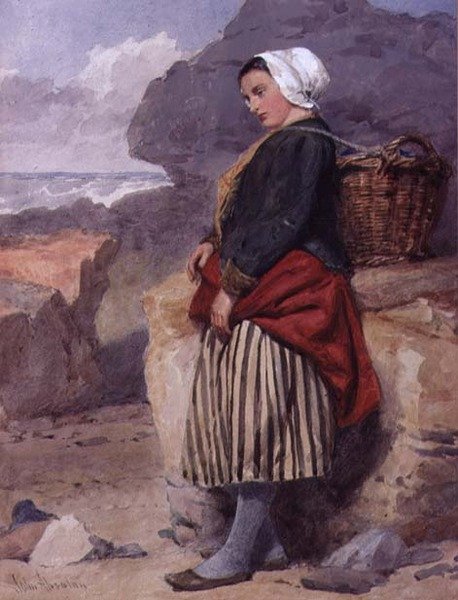 Rybaczka z Boulogne autorstwa John Absolon