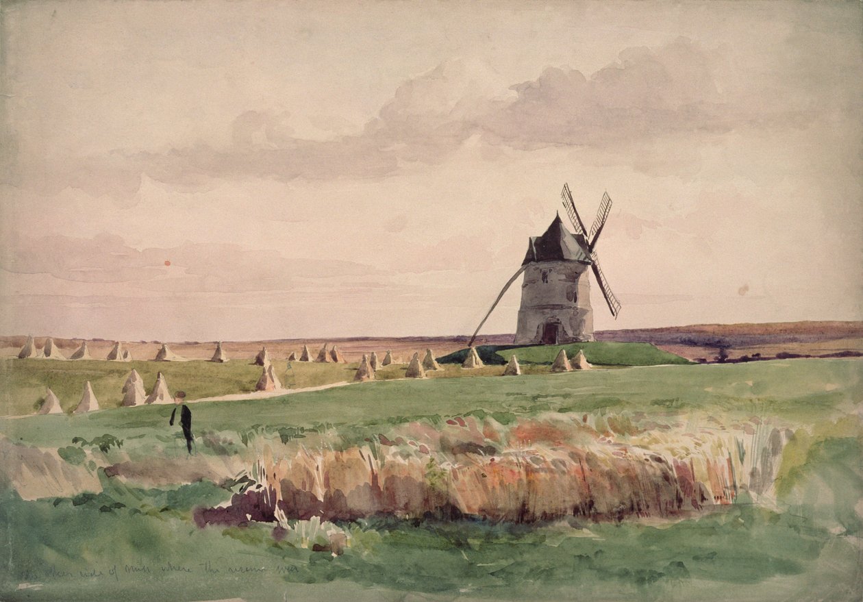 Pole bitwy pod Crecy, 26 sierpnia 1346 r autorstwa John Absolon