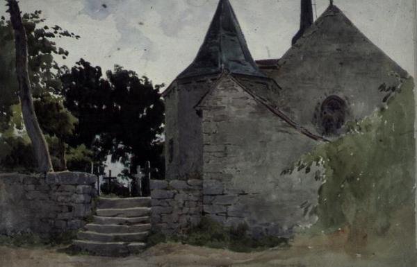 Widok kościoła, XIX w. autorstwa John Absolon