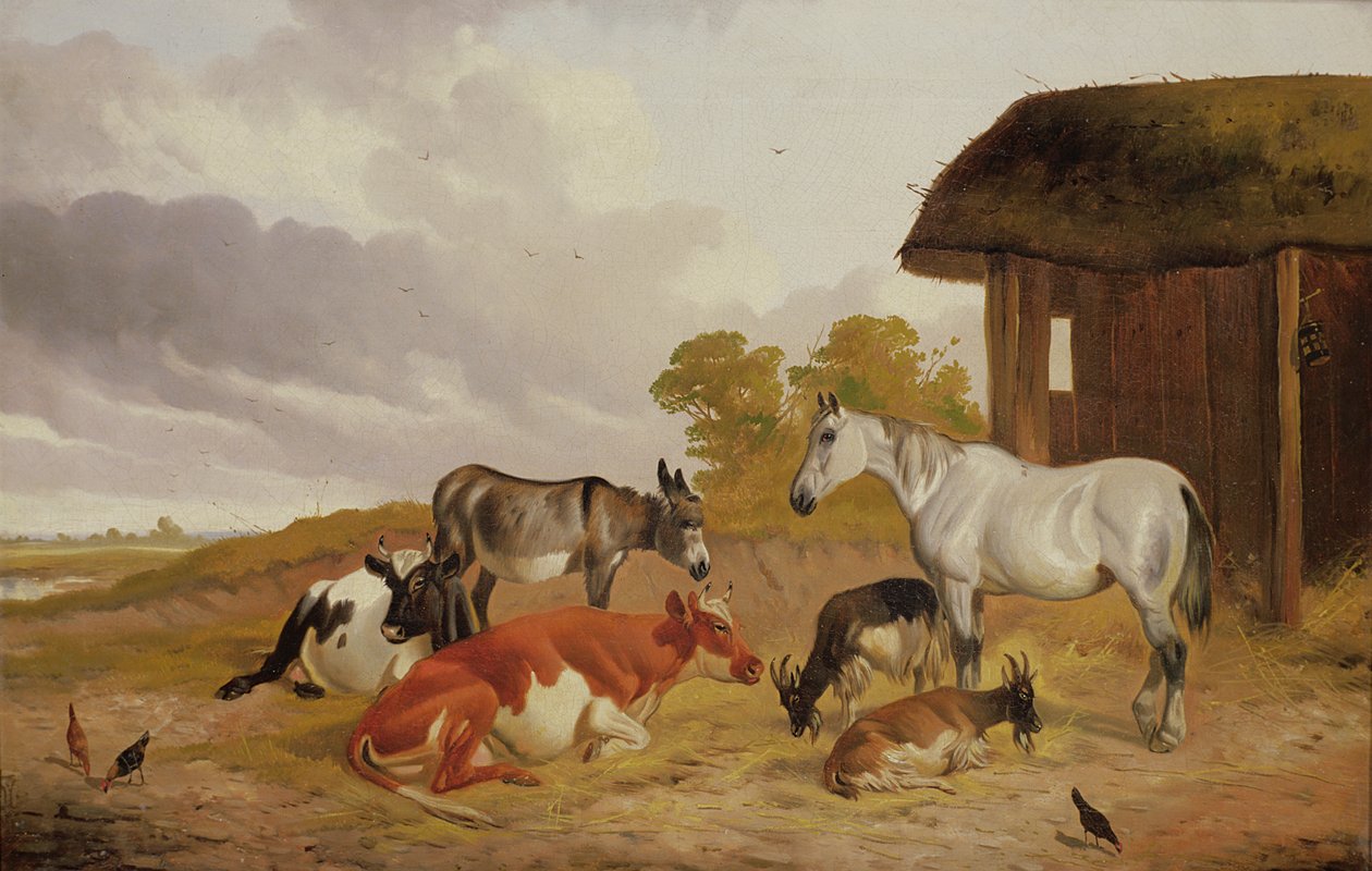 Towarzysze z farmy autorstwa John Alfred Wheeler