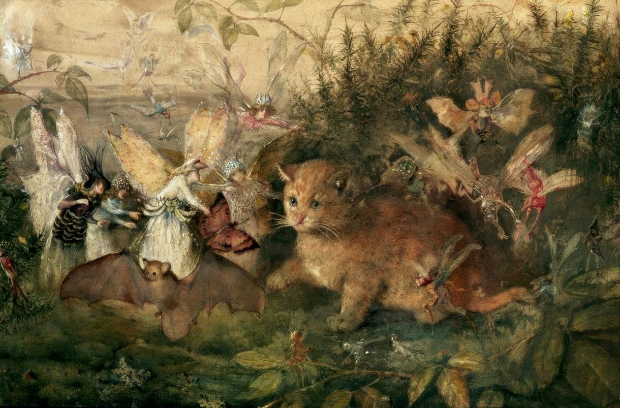 Kot wśród wróżek autorstwa John Anster Fitzgerald