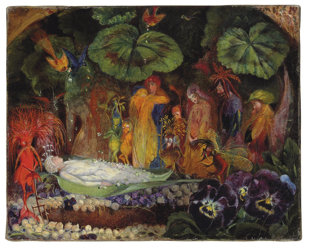 Śmierć Królowej Wróżek autorstwa John Anster Fitzgerald