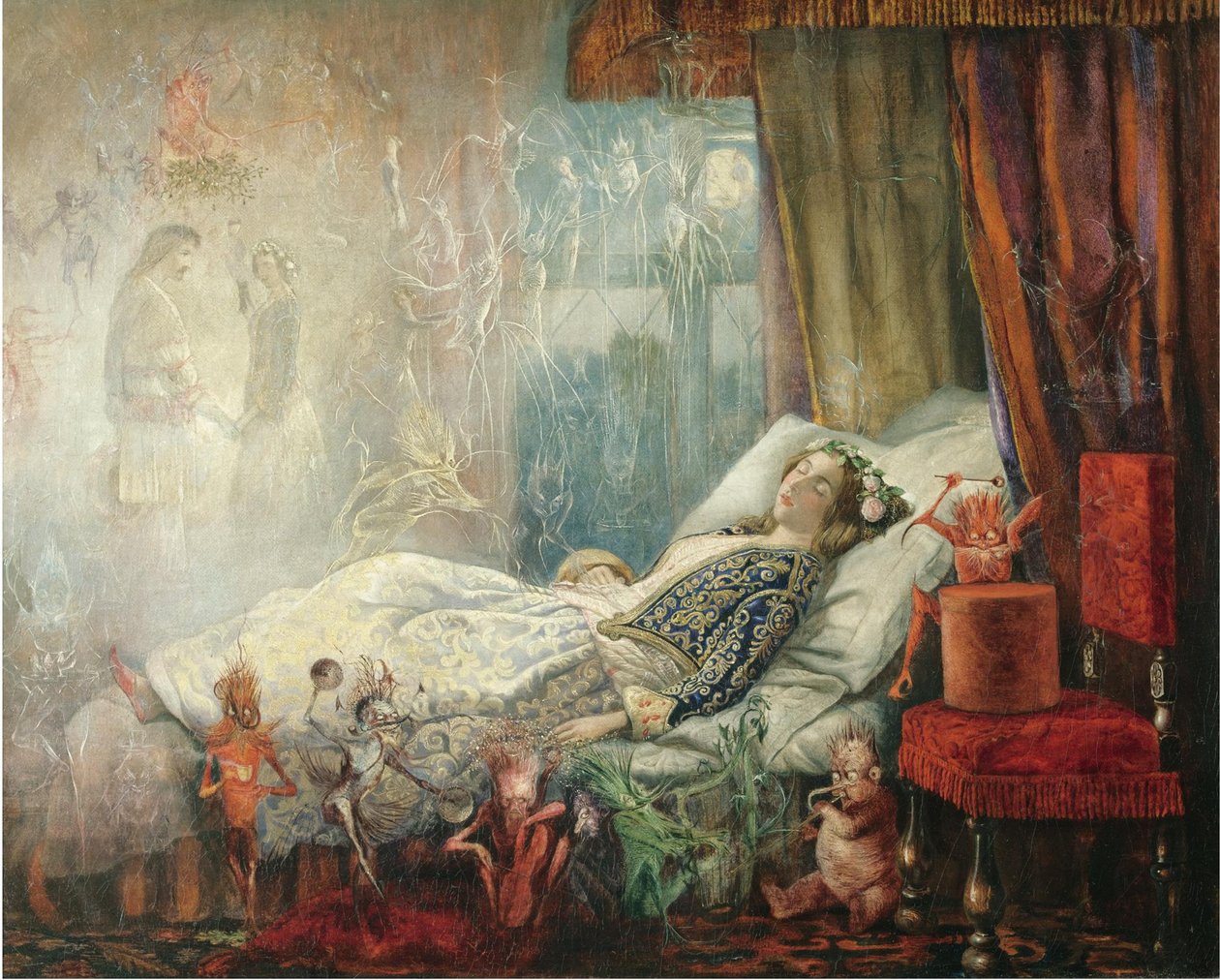 Sen po balu maskowym autorstwa John Anster Fitzgerald