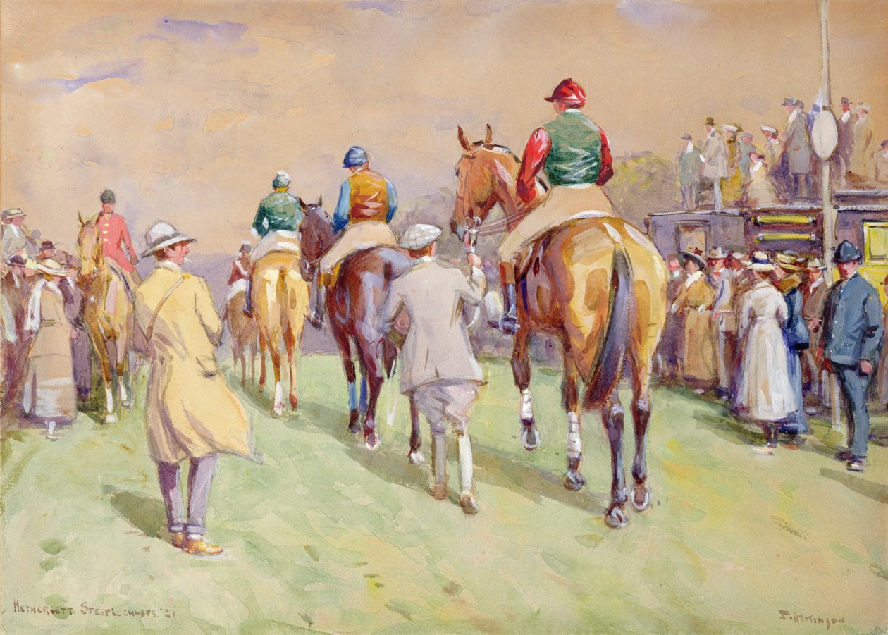 Hethersett z przeszkodami, 1921 autorstwa John Atkinson