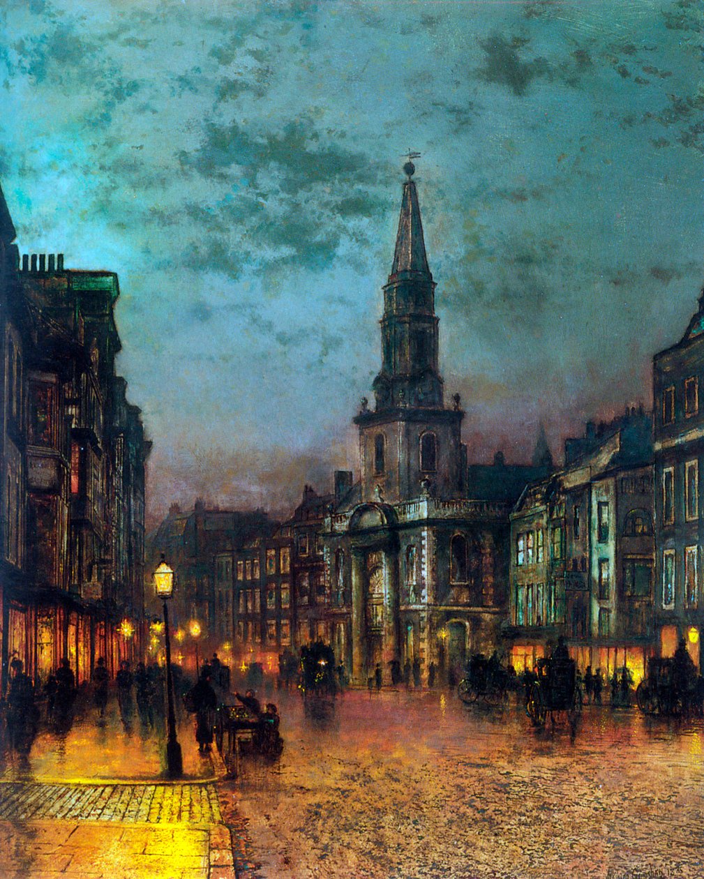 Blackman Street, Londyn, 1885. autorstwa John Atkinson Grimshaw