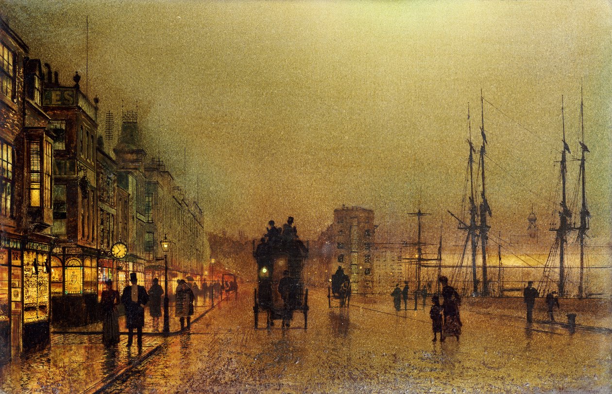 Glasgow autorstwa John Atkinson Grimshaw