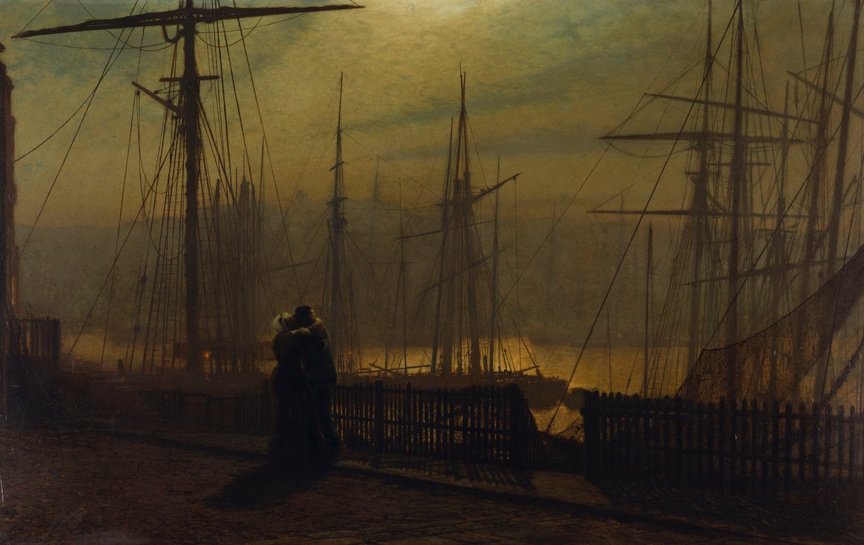Znowu w domu autorstwa John Atkinson Grimshaw