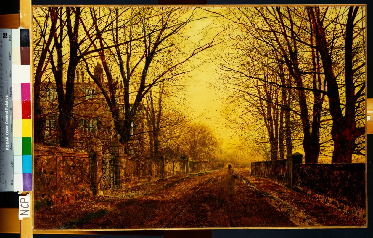 Nokturn w złocie, 1872 autorstwa John Atkinson Grimshaw