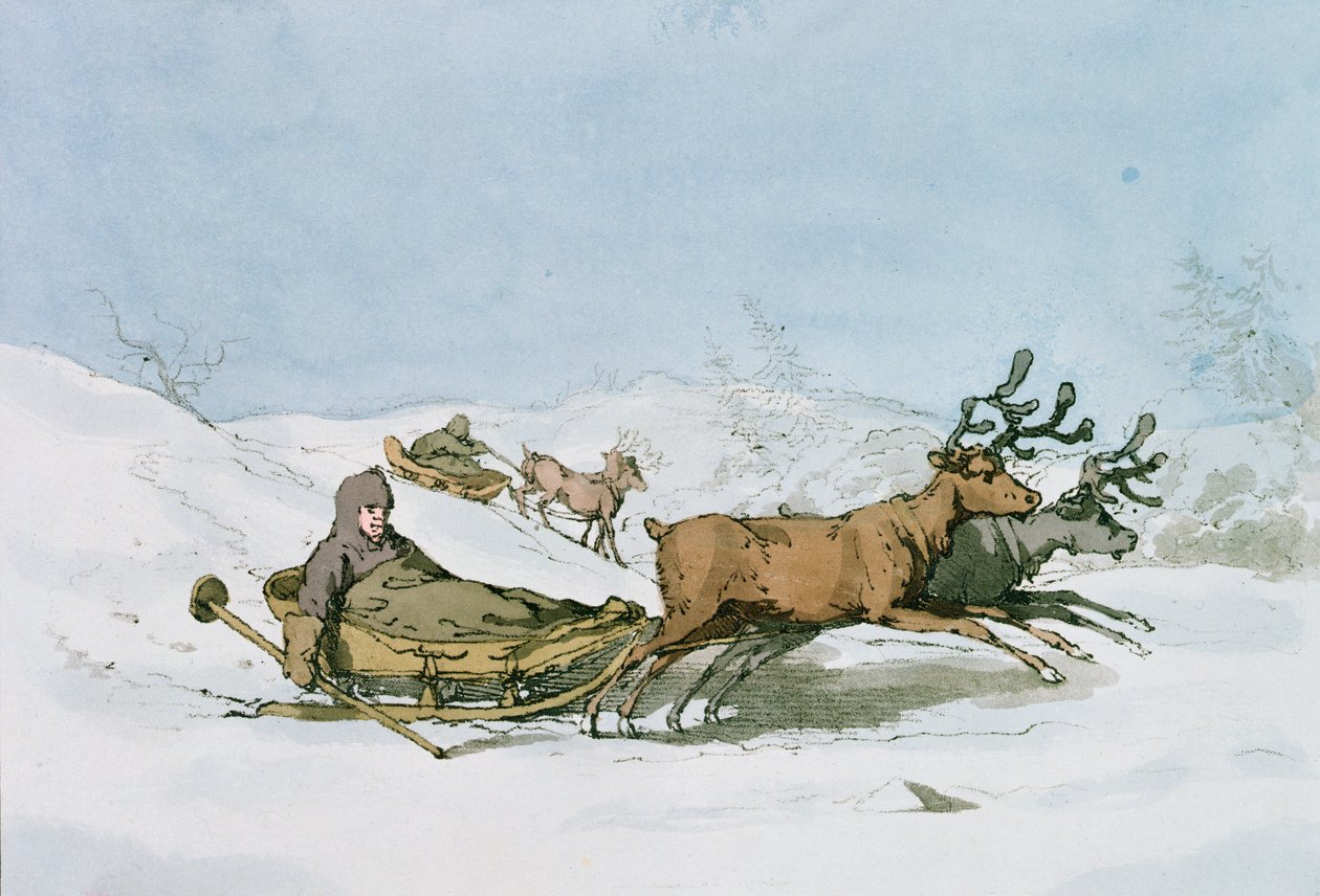 Sanki Laponii, 1803 autorstwa John Augustus Atkinson