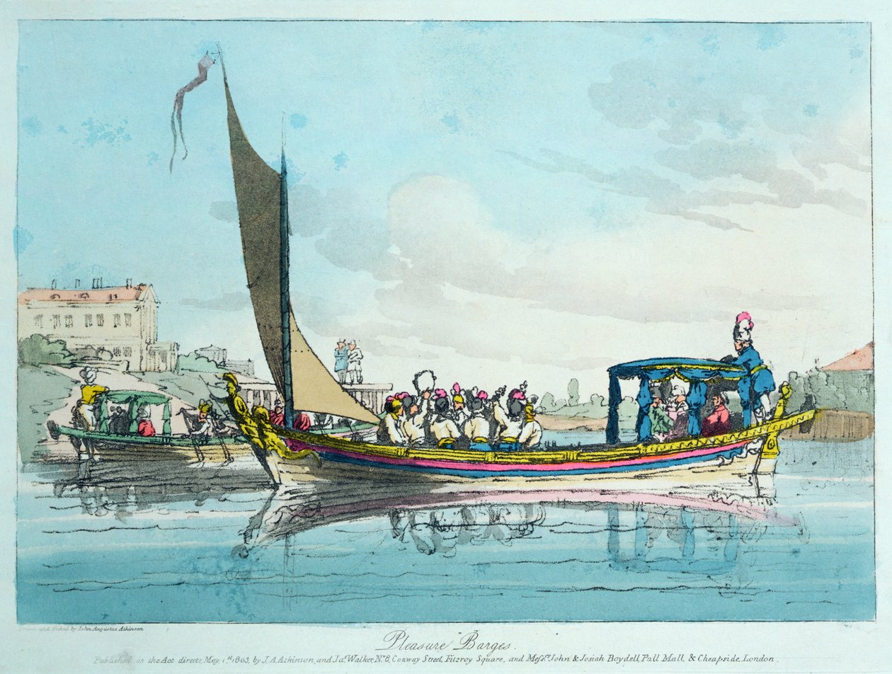 Barki przyjemności, 1803 autorstwa John Augustus Atkinson