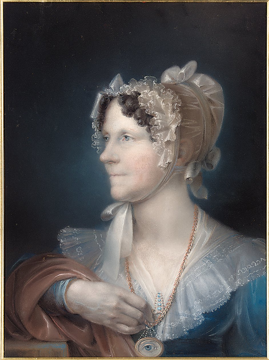 Portret żony artysty, 1839 autorstwa John Bacon
