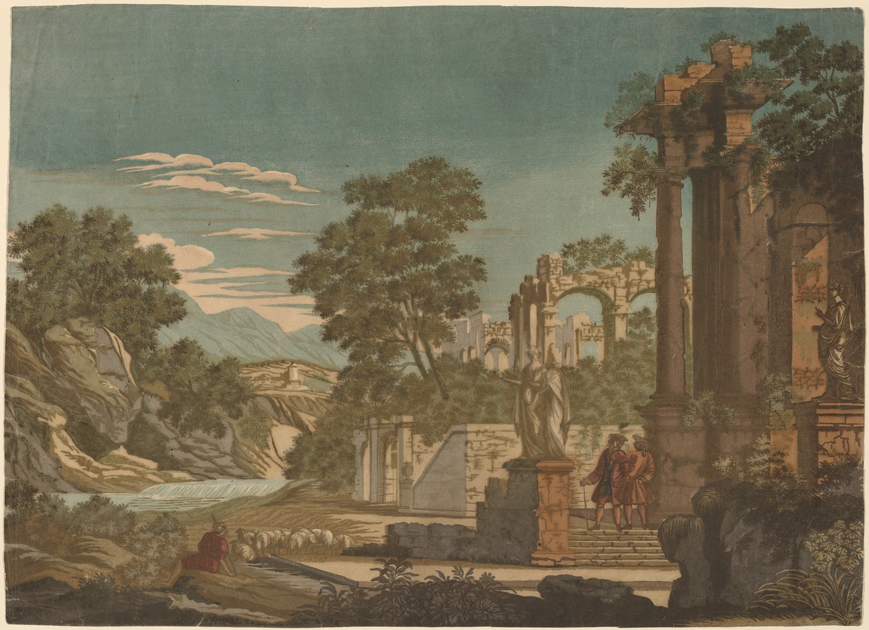 Ulisses i Polifem autorstwa John Baptist Jackson, Francesco Primaticcio