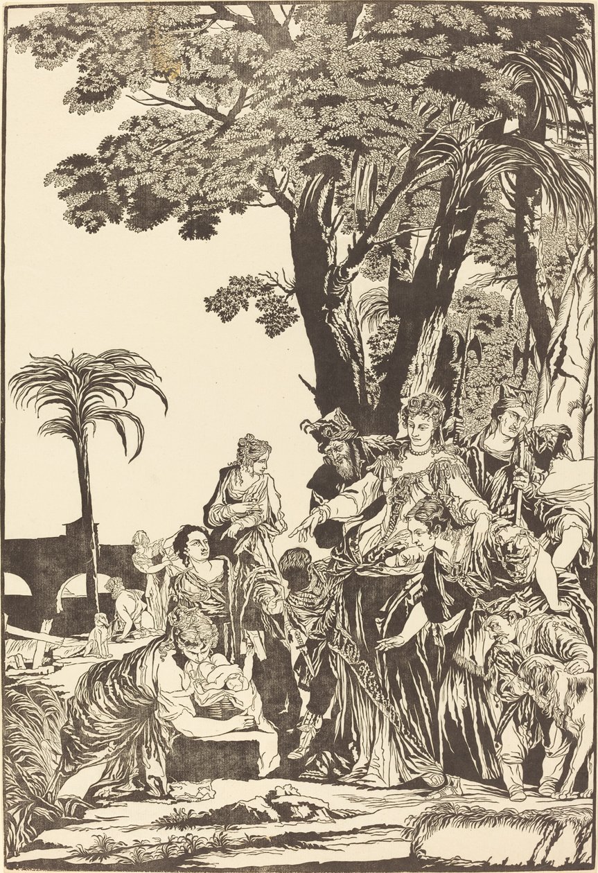Znalezienie Mojżesza autorstwa John Baptist Jackson after Veronese