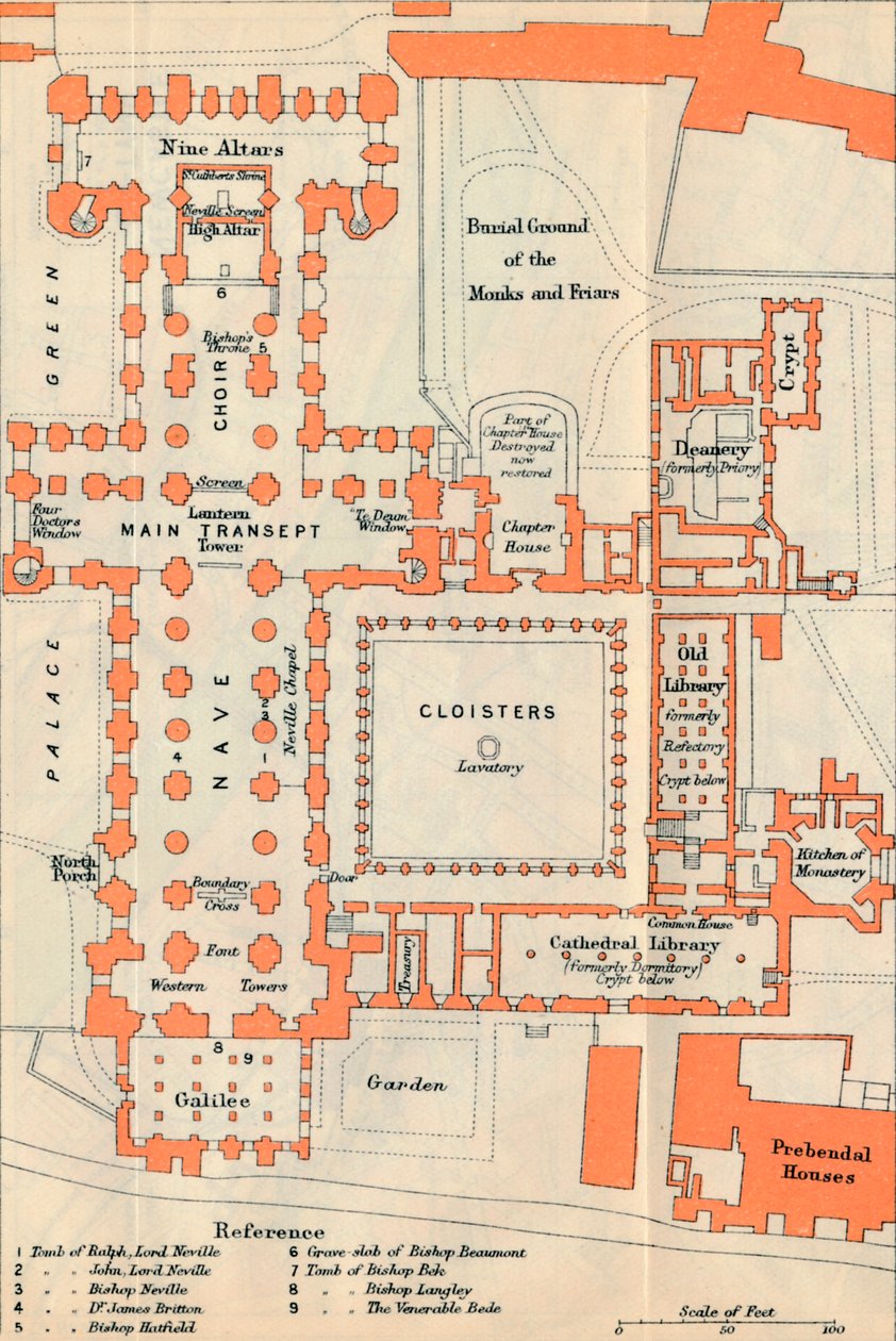 Katedra w Durham, XX wiek autorstwa John Bartholomew