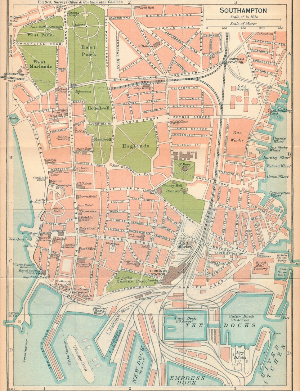 Southampton, XX wiek autorstwa John Bartholomew