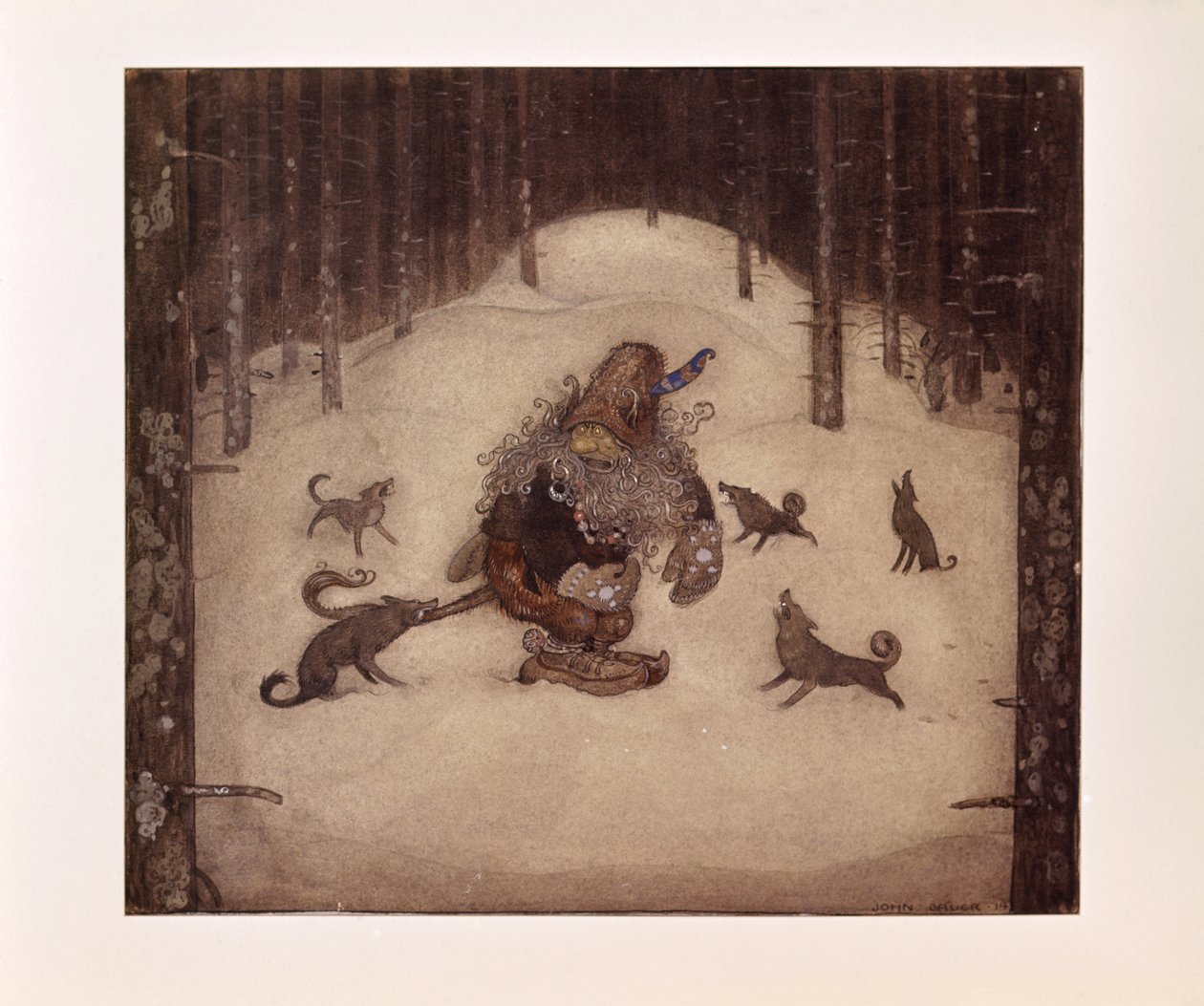 John Bauer, Troll i wilki autorstwa John Bauer