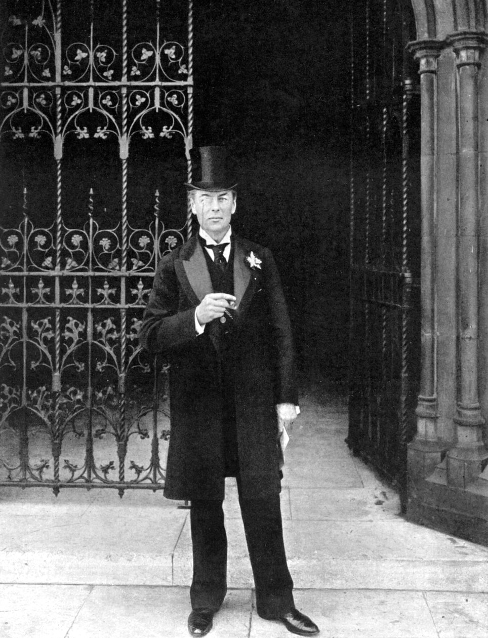Joseph Chamberlain, brytyjski liberalny mąż stanu, ok. 1905. autorstwa John Benjamin Stone