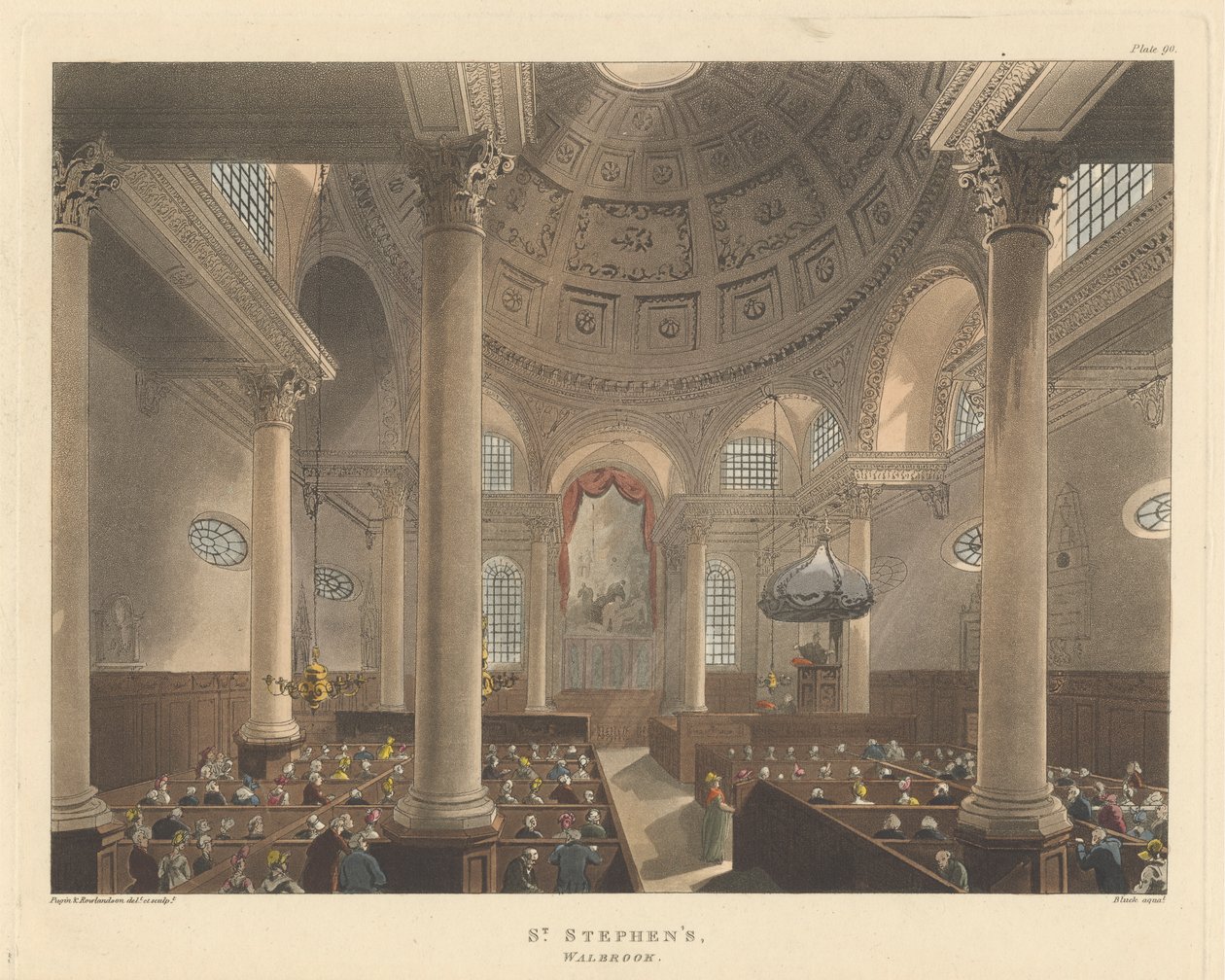Świętego Szczepana, Walbrook autorstwa John Bluck