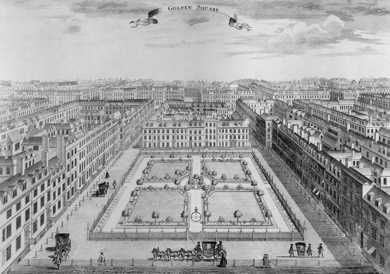 Złoty Kwadrat, ok.1725 autorstwa John Bowles