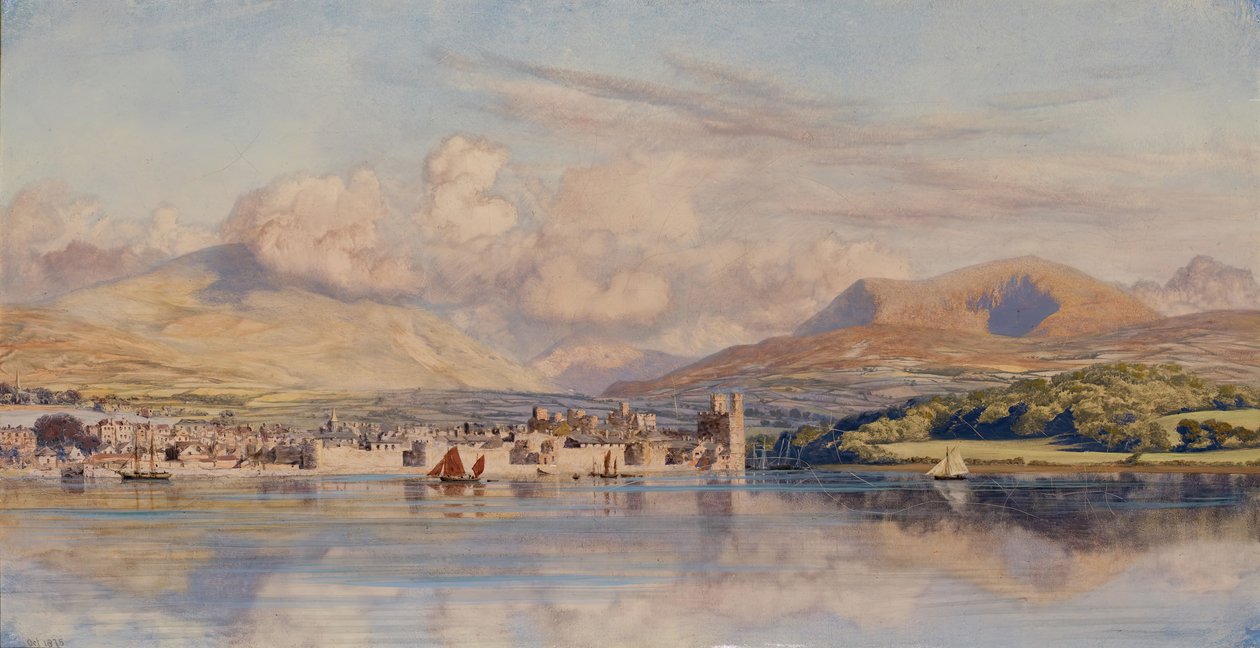 Caernarvon, 1875. autorstwa John Brett