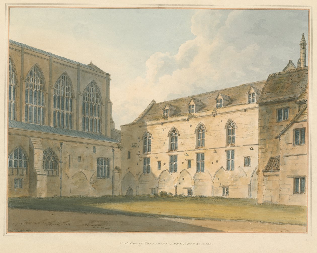 Dorset - Opactwo Sherborne autorstwa John Buckler