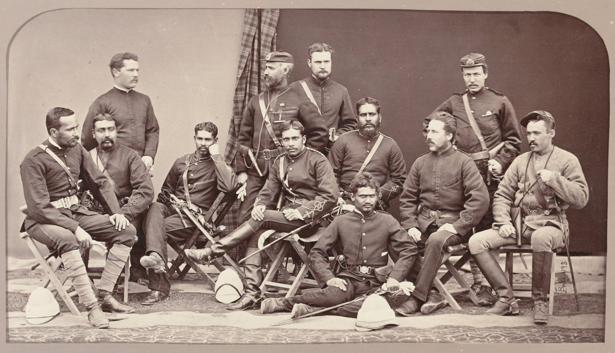 Aptekarze oddziału generała Robertsa, 1878 ok autorstwa John Burke
