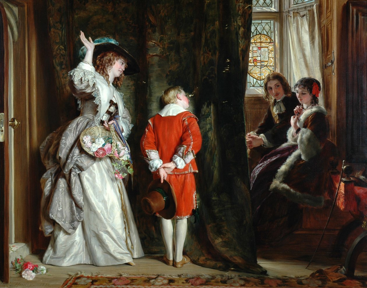 Zapłać za podglądanie, 1872 autorstwa John Callcott Horsley