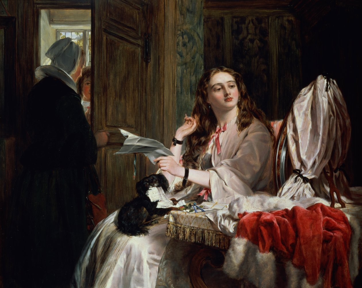Walentynkowy poranek, 1863 r. autorstwa John Callcott Horsley
