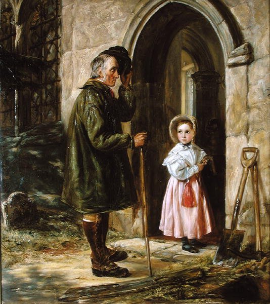 Kontrast: młodość i wiek autorstwa John Callcott Horsley