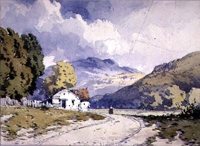 Pagórkowaty krajobraz autorstwa John Callow