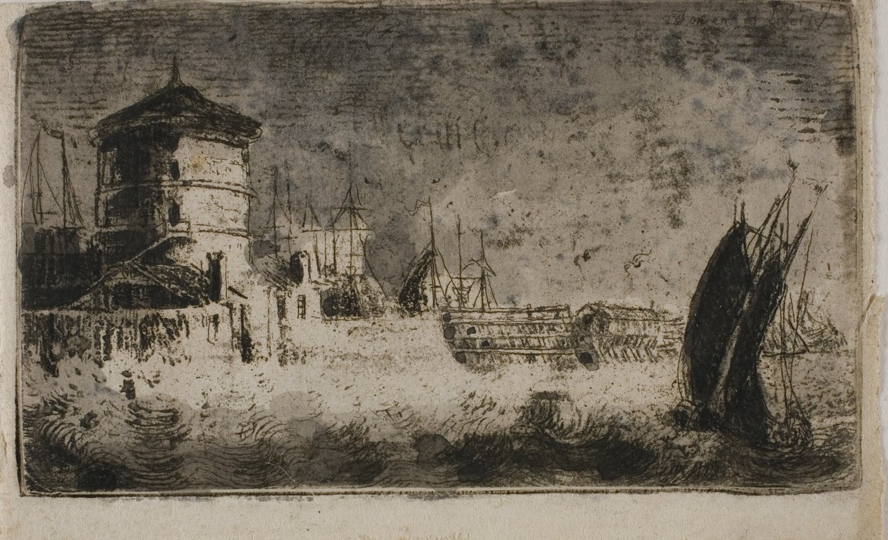 Old Tower, Leith autorstwa John Clerk of Eldin
